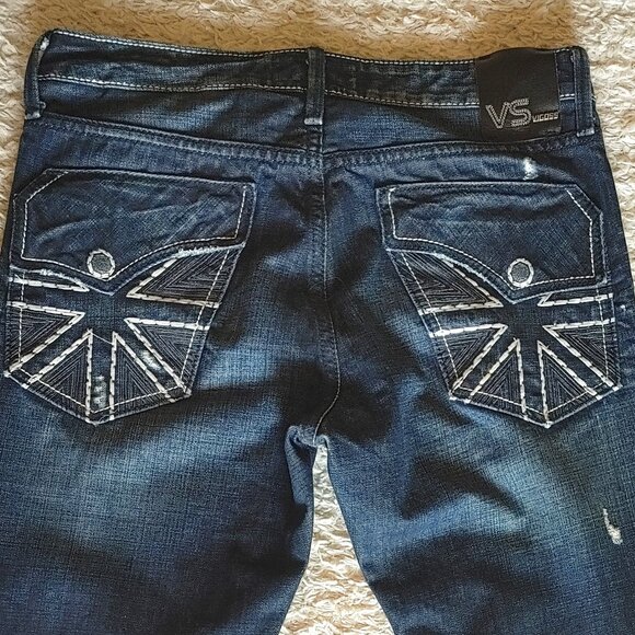 VIGOSS Men's Forde Bootcut Denim Jean - Size 33 - Picture 3 of 7